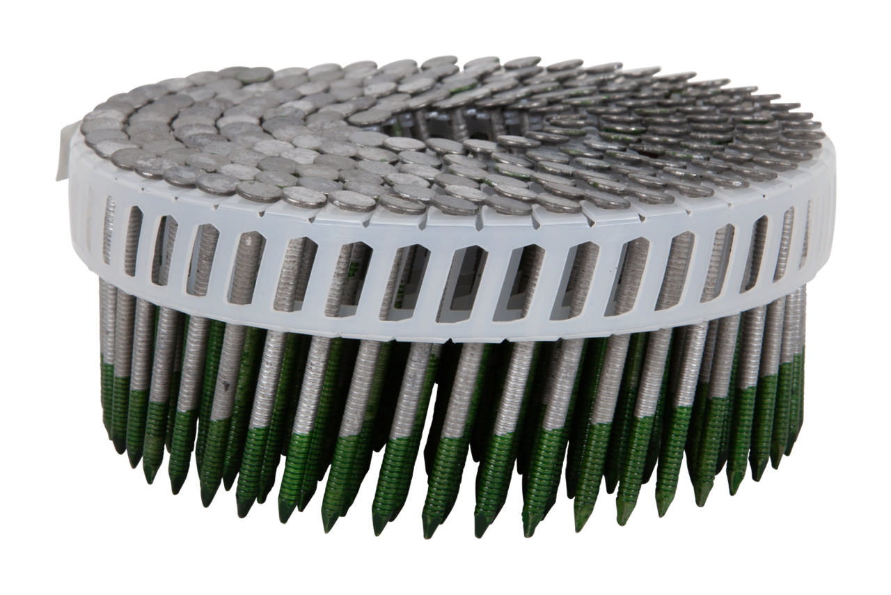 Ringshank nail, plastic coil 15°, HGC