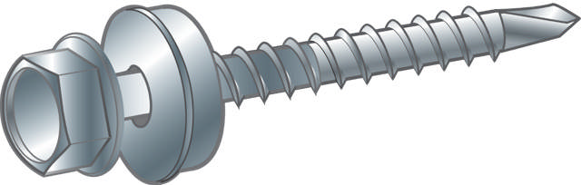 Farmer tipa skrūves Marutex, nerūsējošais tērauds