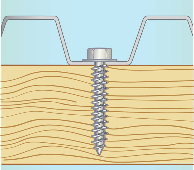 Būvkonstrukciju skrūves ar atloku, spīdīgi cinkotas