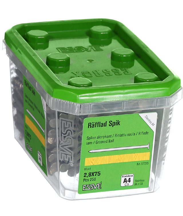 NAIL GROOVED 2,8X75 A2