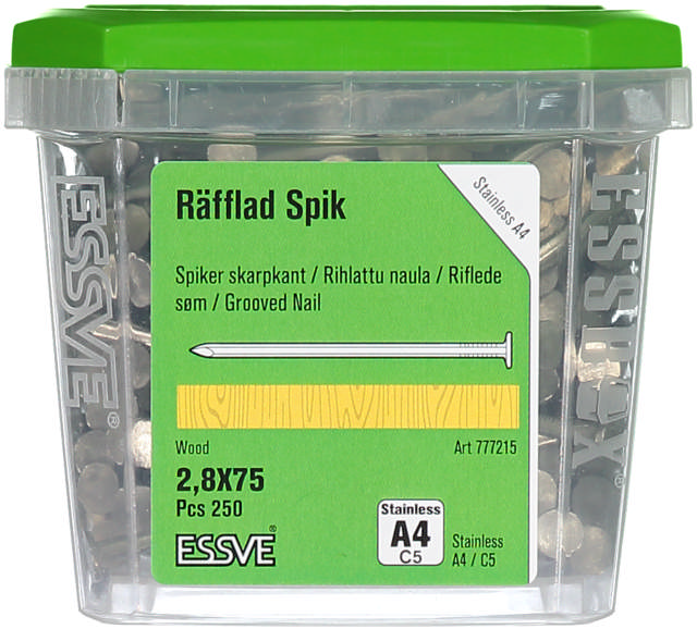 NAIL GROOVED 2,8X75 A2