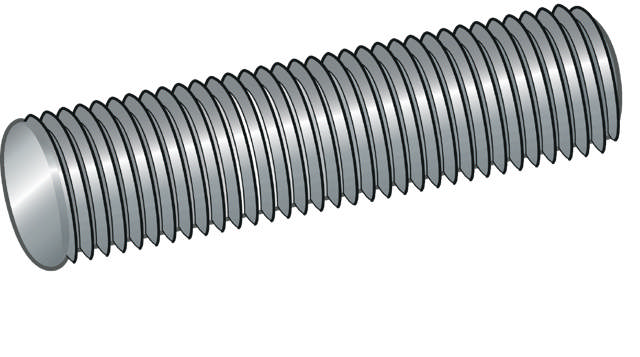 GÄNGSTÅNG HGS FZV 8.8U M30X1000